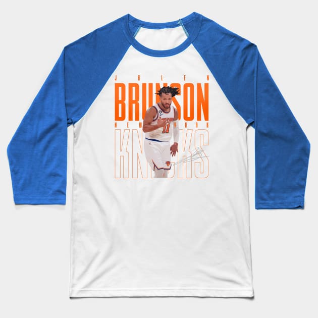 Jalen Brunson Baseball T-Shirt by Juantamad